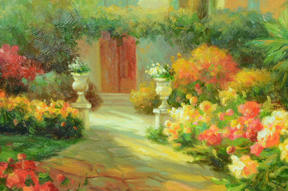 Maren Signed Original Impressionist Landscape Oil on Canvas