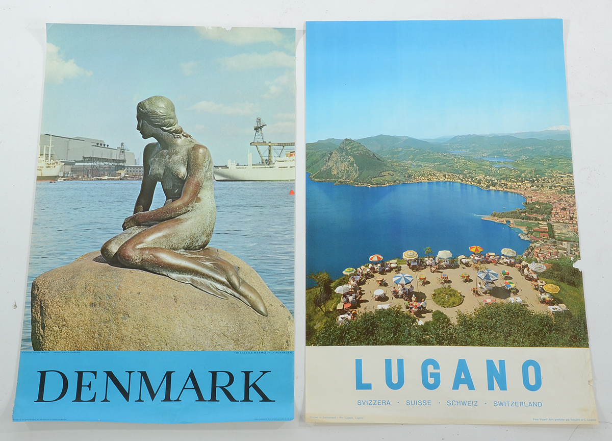 Six Original 1950s and '60s International Travel Posters