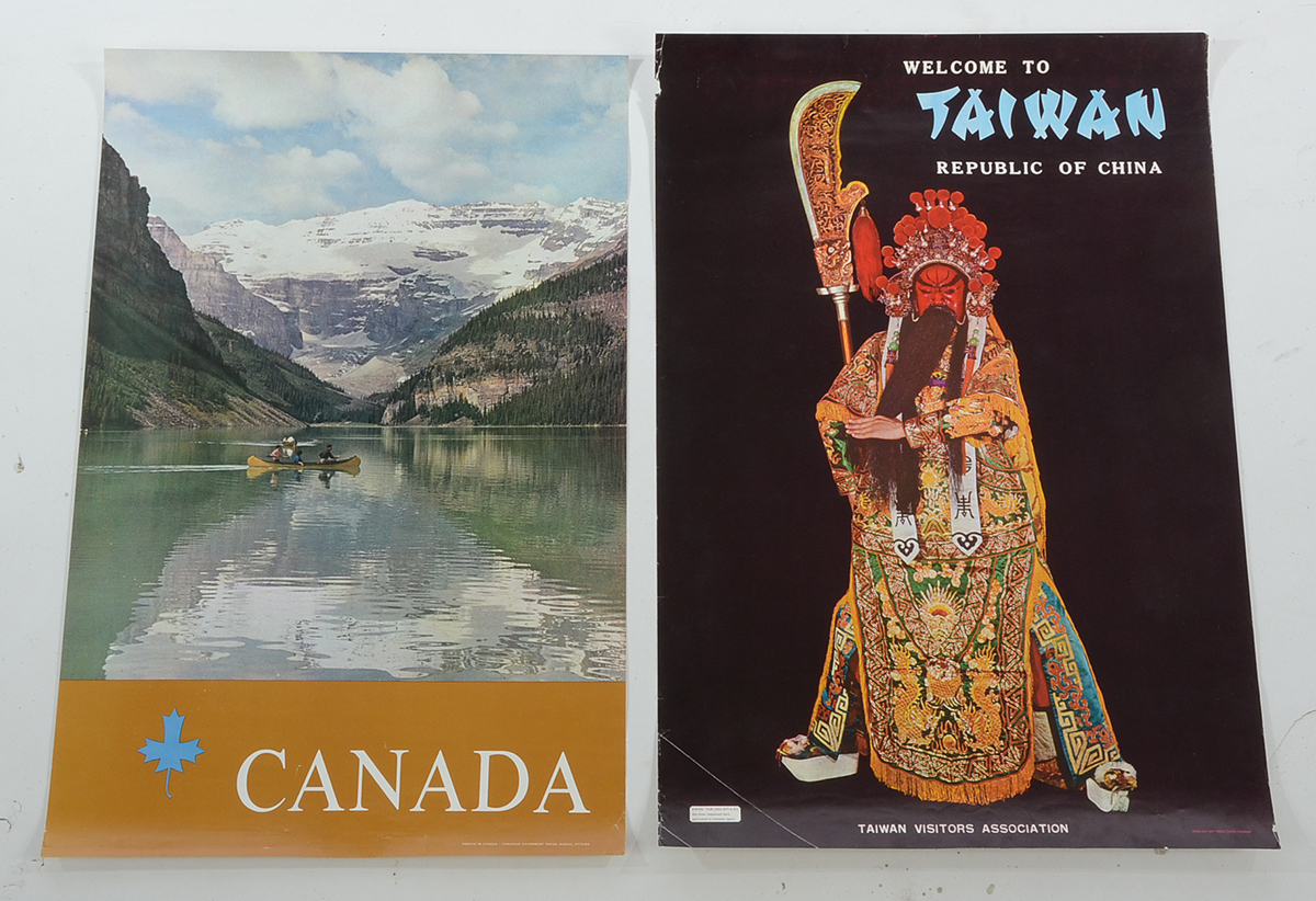 Six Original 1950s and '60s International Travel Posters