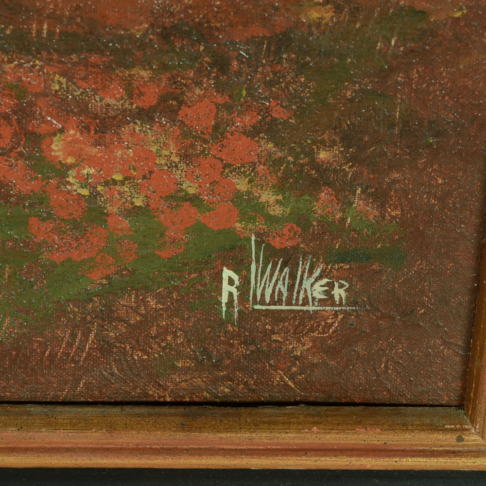 Robert Lee Walker Original Oil on Canvas Board
