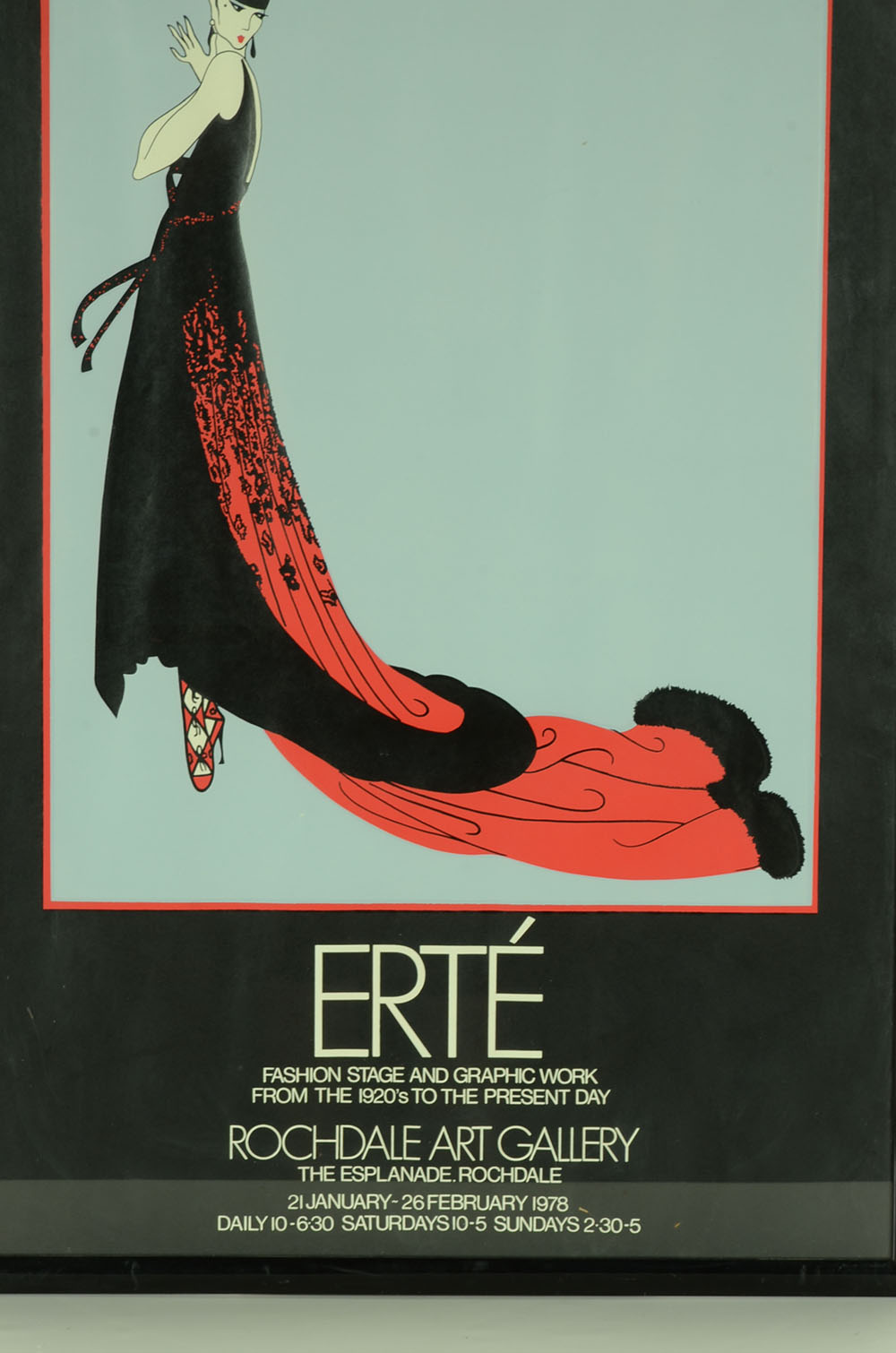 Original 1978 Erté Poster for Rochdale Art Gallery