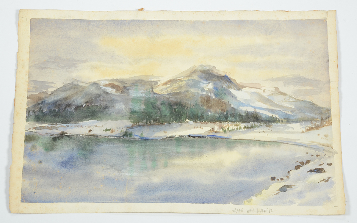 Pair of Dorothea Dana Unframed Watercolor Paintings