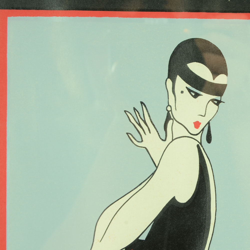 Original 1978 Erté Poster for Rochdale Art Gallery