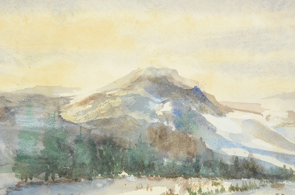 Pair of Dorothea Dana Unframed Watercolor Paintings