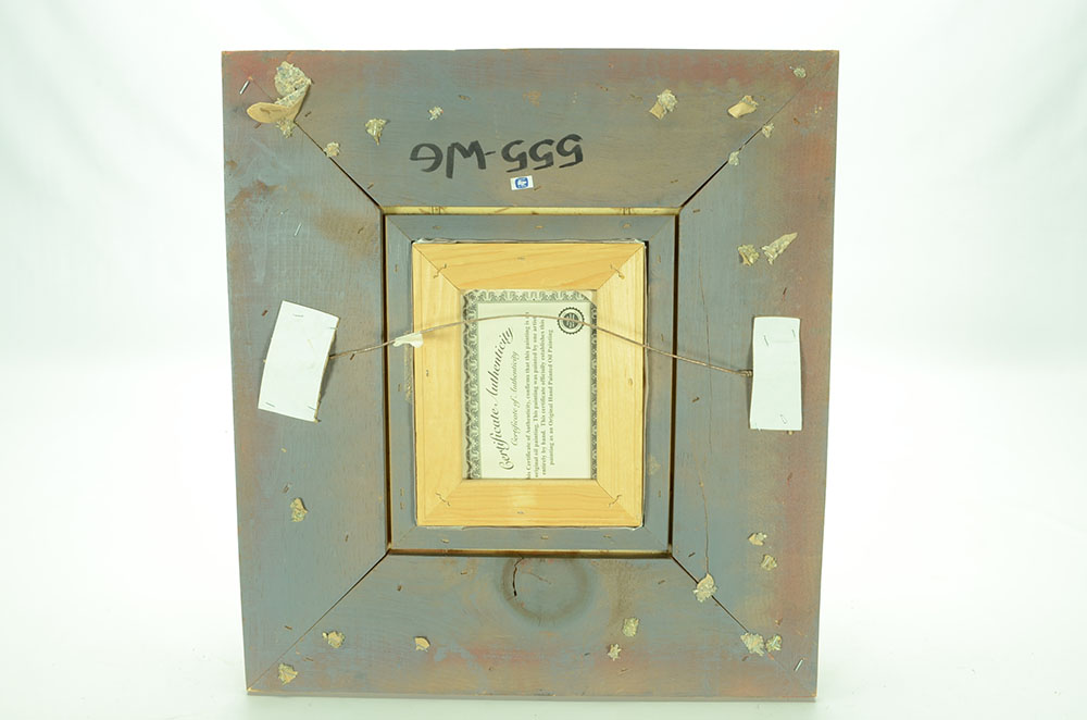 Original Signed Oil Townscape on Canvas