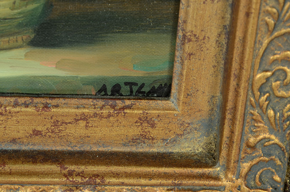 Original Signed Floral Still Life Oil on Canvas