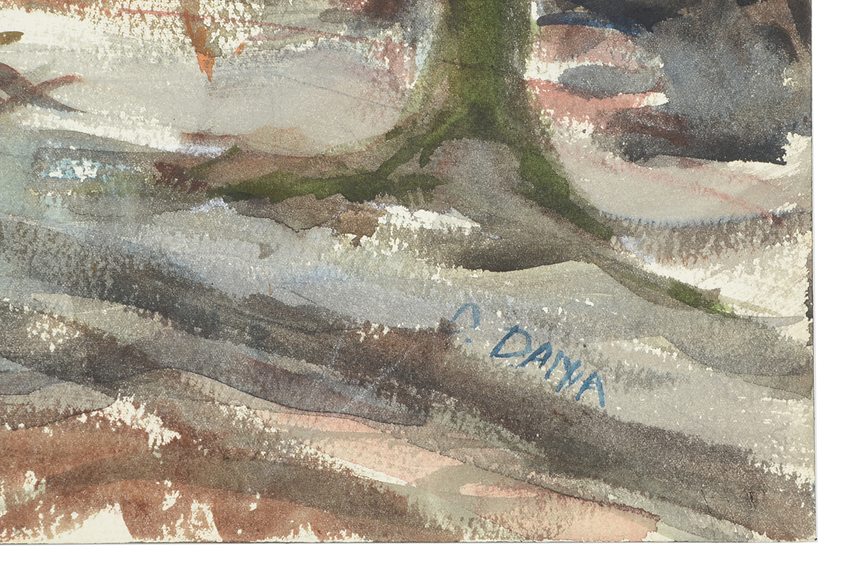 Pair of Dorothea Dana Unframed Watercolor Paintings