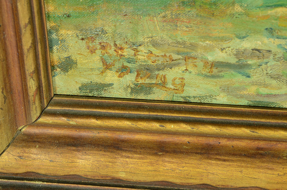 Gretchen Young Original Impressionist Oil on Canvas Board "Summer Solstice"