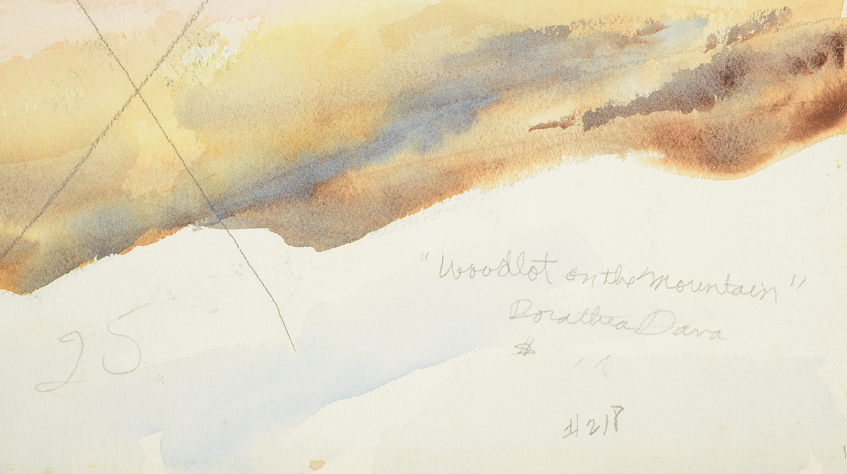 Pair of Dorothea Dana Unframed Watercolor Paintings