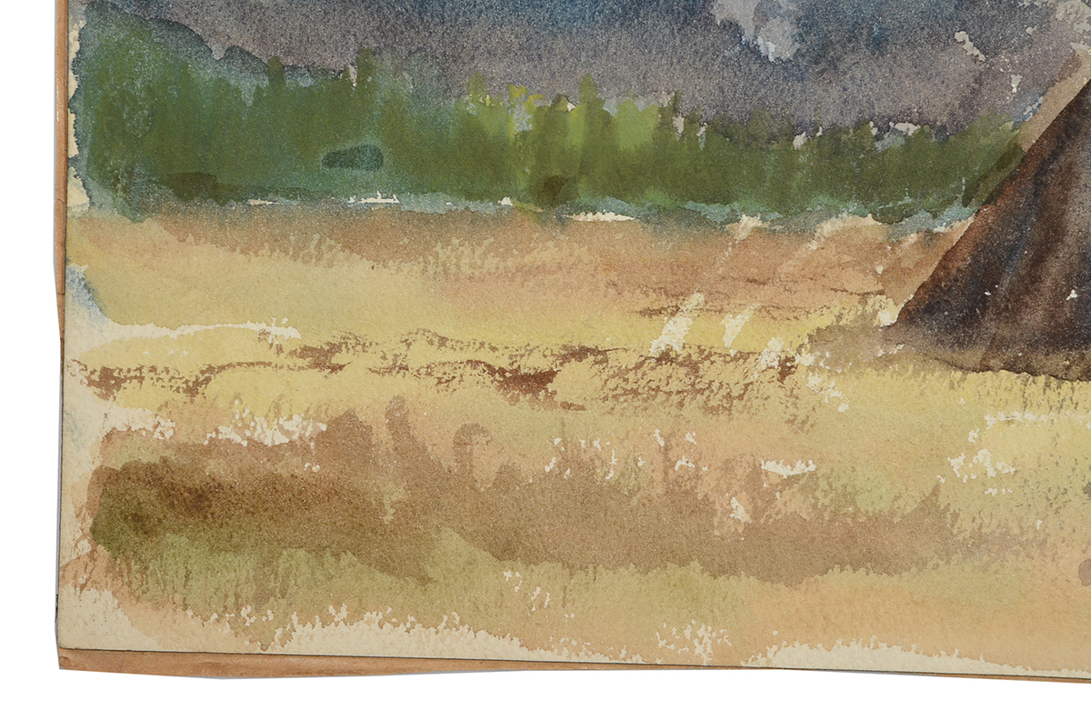 Pair of Dorothea Dana Unframed Watercolor Paintings