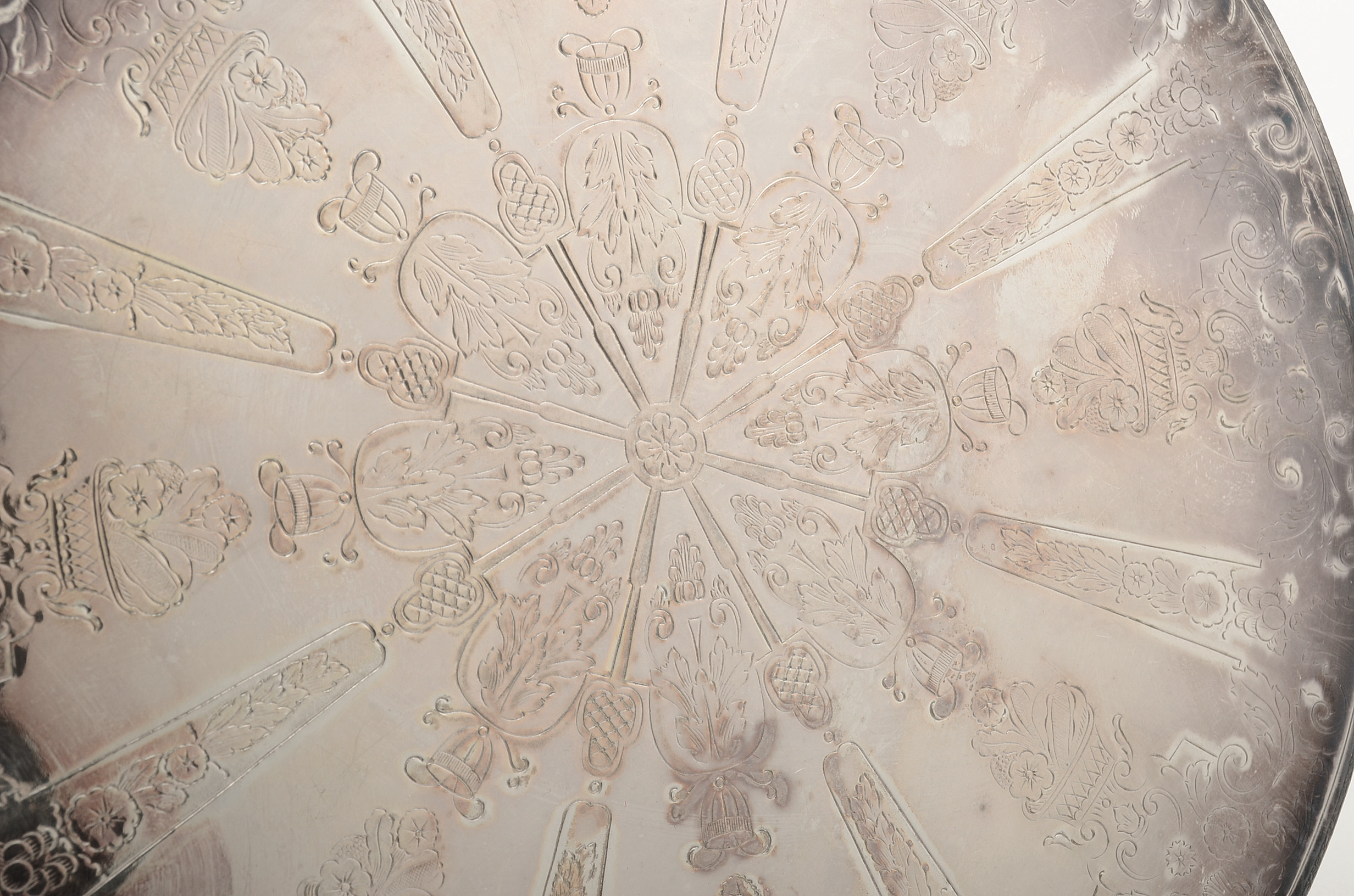 Silver Plate Collection Including a Flower Frog