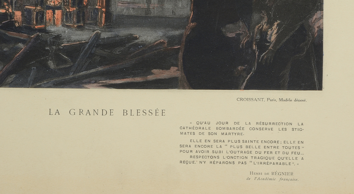 Four "Souvenir de la Guerre de 1914" Prints after F. Maglin