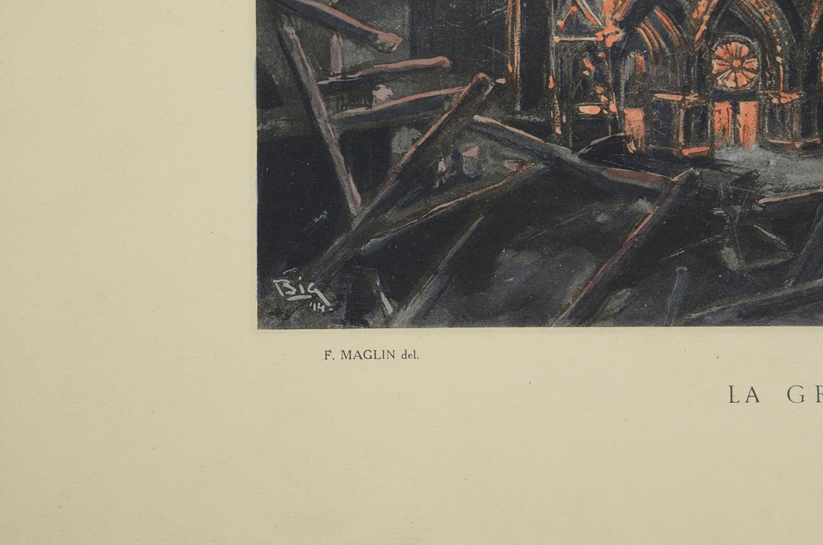 Four "Souvenir de la Guerre de 1914" Prints after F. Maglin