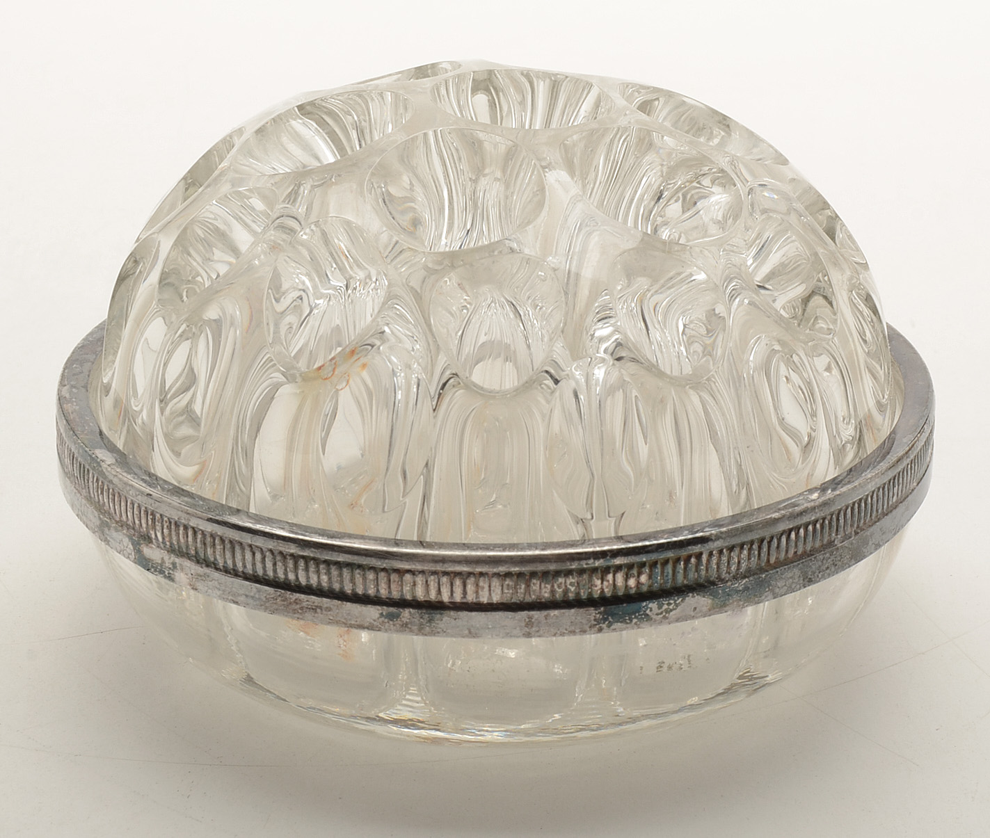 Silver Plate Collection Including a Flower Frog