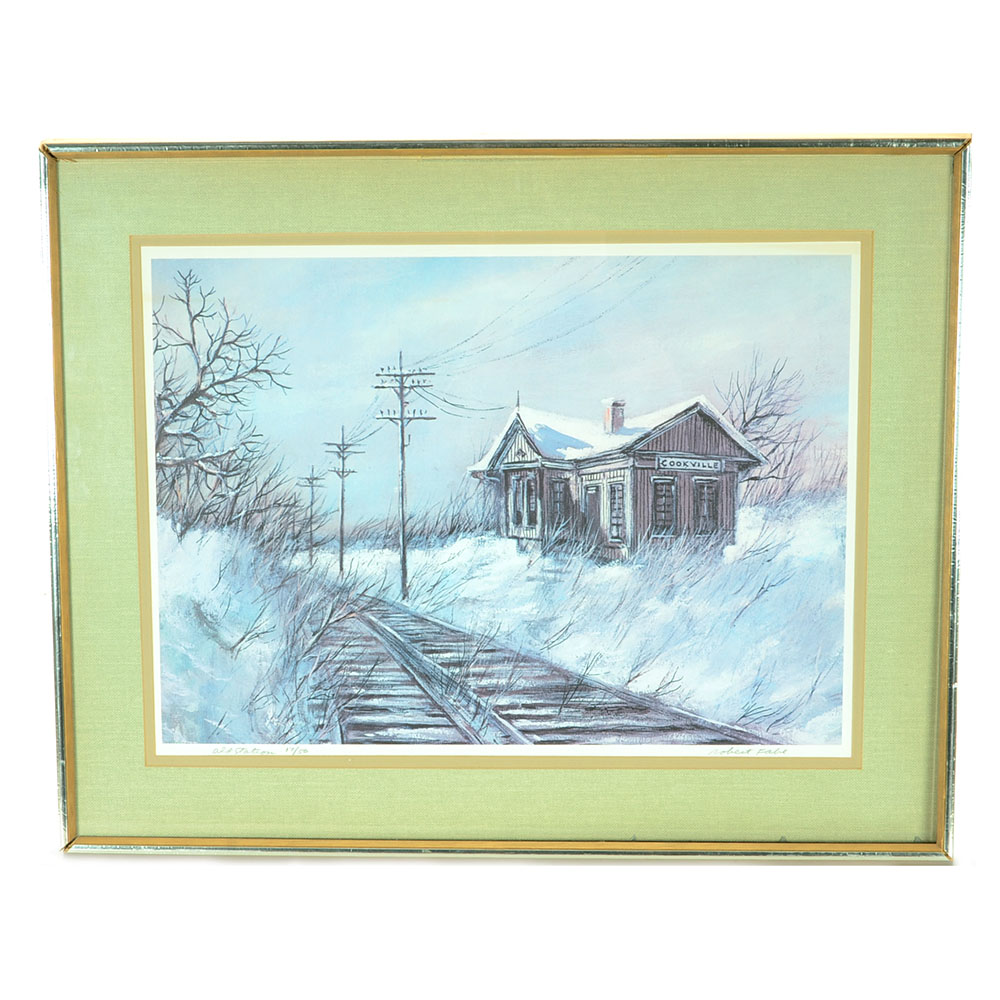 Robert Fabe Signed Limited Edition Offset Lithograph "Old Station"