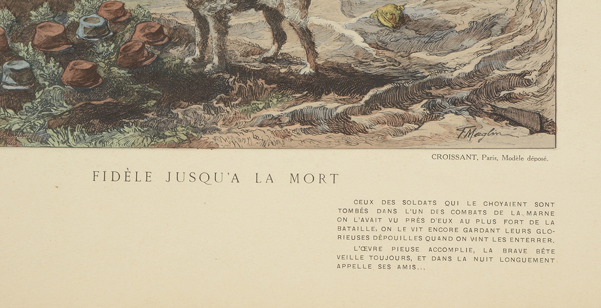 Four "Souvenir de la Guerre de 1914" Prints after F. Maglin