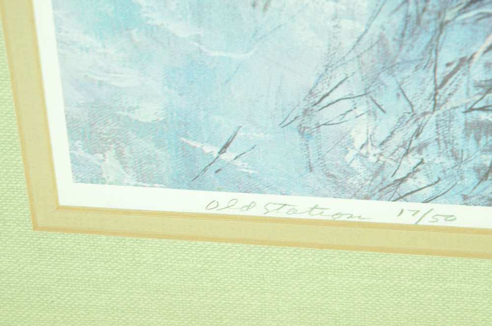 Robert Fabe Signed Limited Edition Offset Lithograph "Old Station"