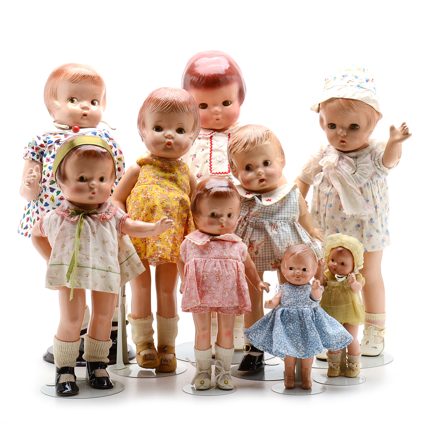 Collection of Vintage Effanbee Patsy Dolls and Patsy Style Dolls