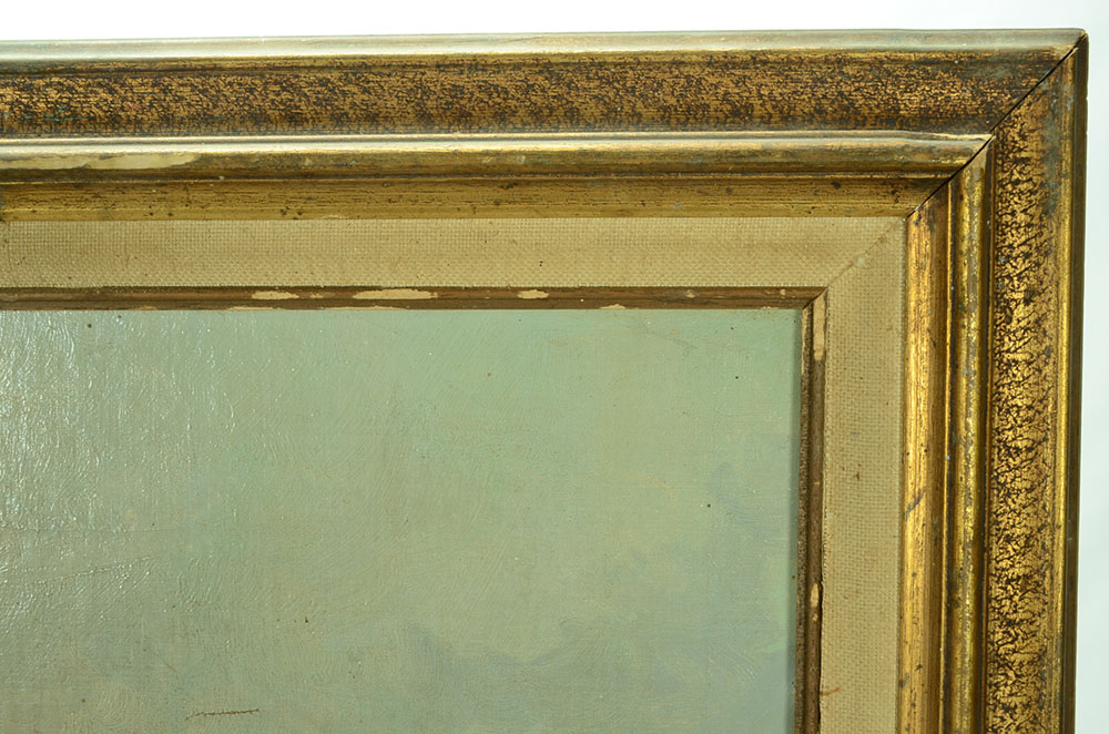 Original Alla Prima Oil Harbor Scene on Canvas Board