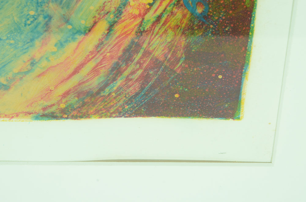 Original Three-Color Abstract Monotype