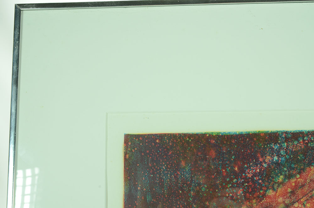 Original Three-Color Abstract Monotype