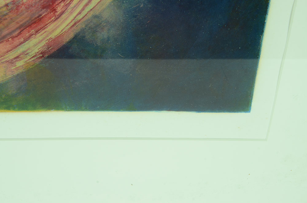 Original Three-Color Abstract Monotype