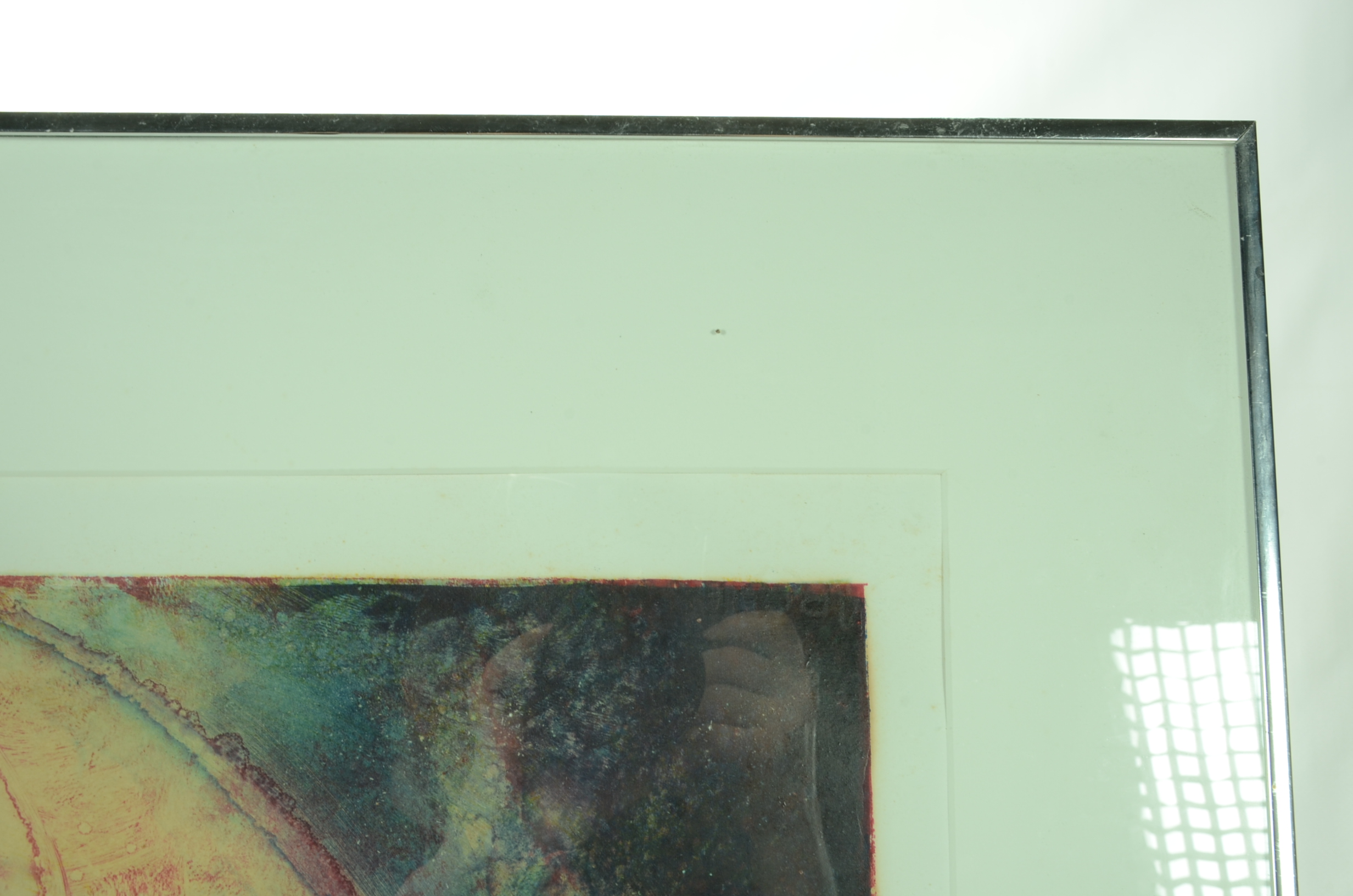 Original Three-Color Abstract Monotype