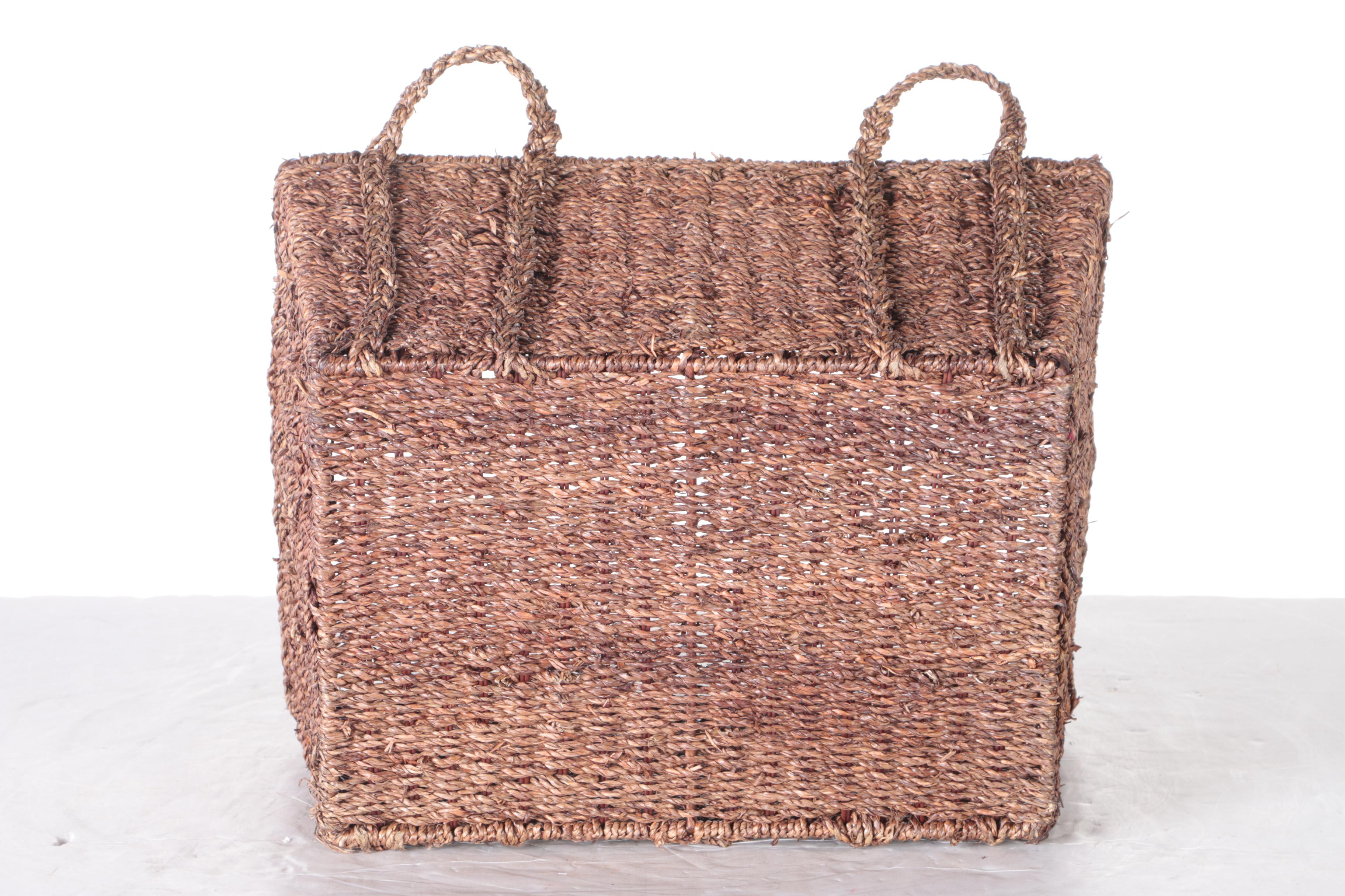 Pair of Wicker Storage Baskets