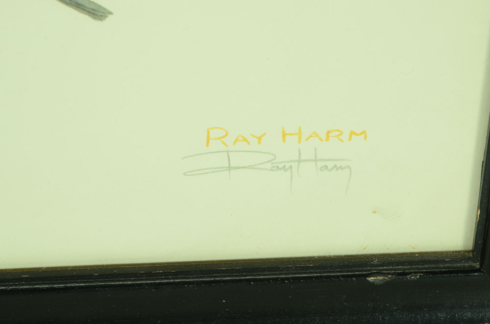 Ray Harm Signed Offset Lithograph "Tufted Titmouse"