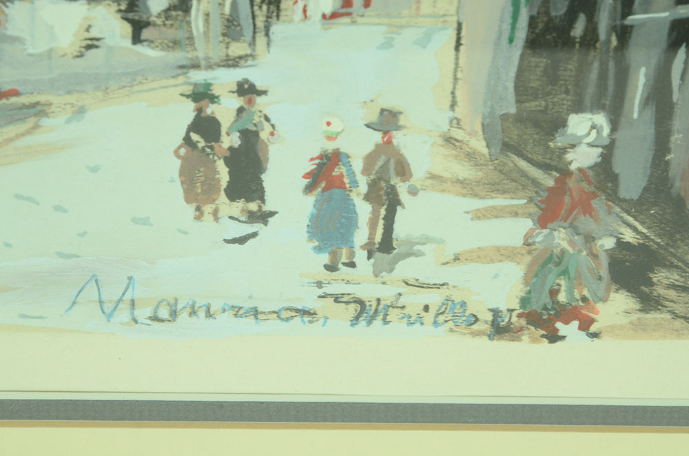 Hand-Embellished Collotype Reproduction after Maurice Utrillo