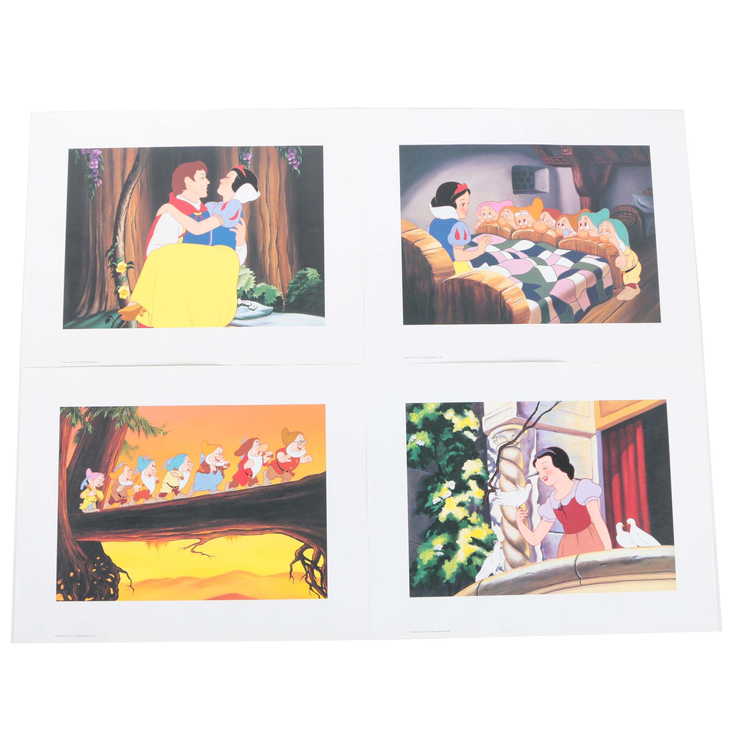 Collection of Unframed Snow White Offset Lithographs