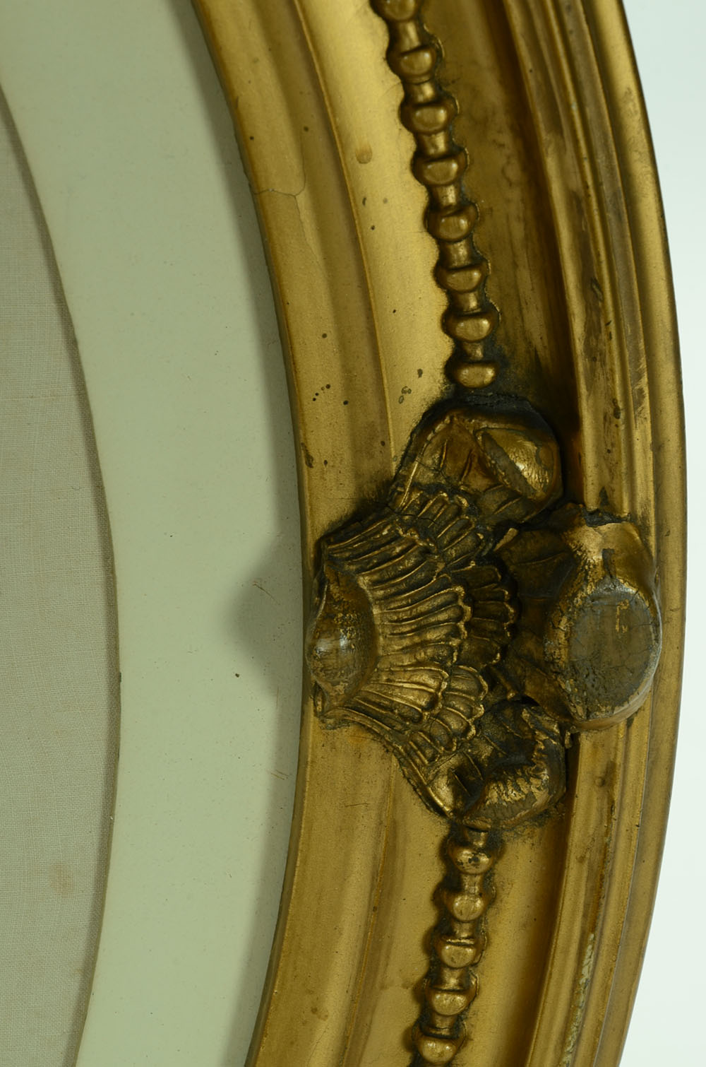 Antique Hand-Embroidered Textile with Roses in Vase