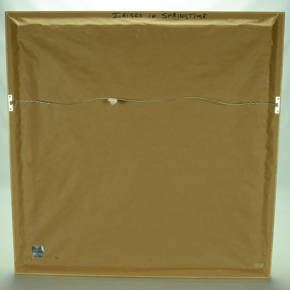 George Glass Original Acrylic on Canvas "Irises in the Springtime"