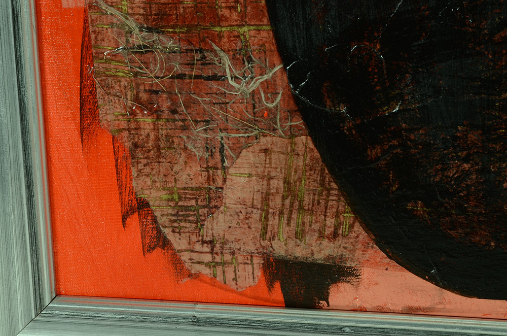 George Glass Original Acrylic and Tissue on Canvas "Sunflowers"