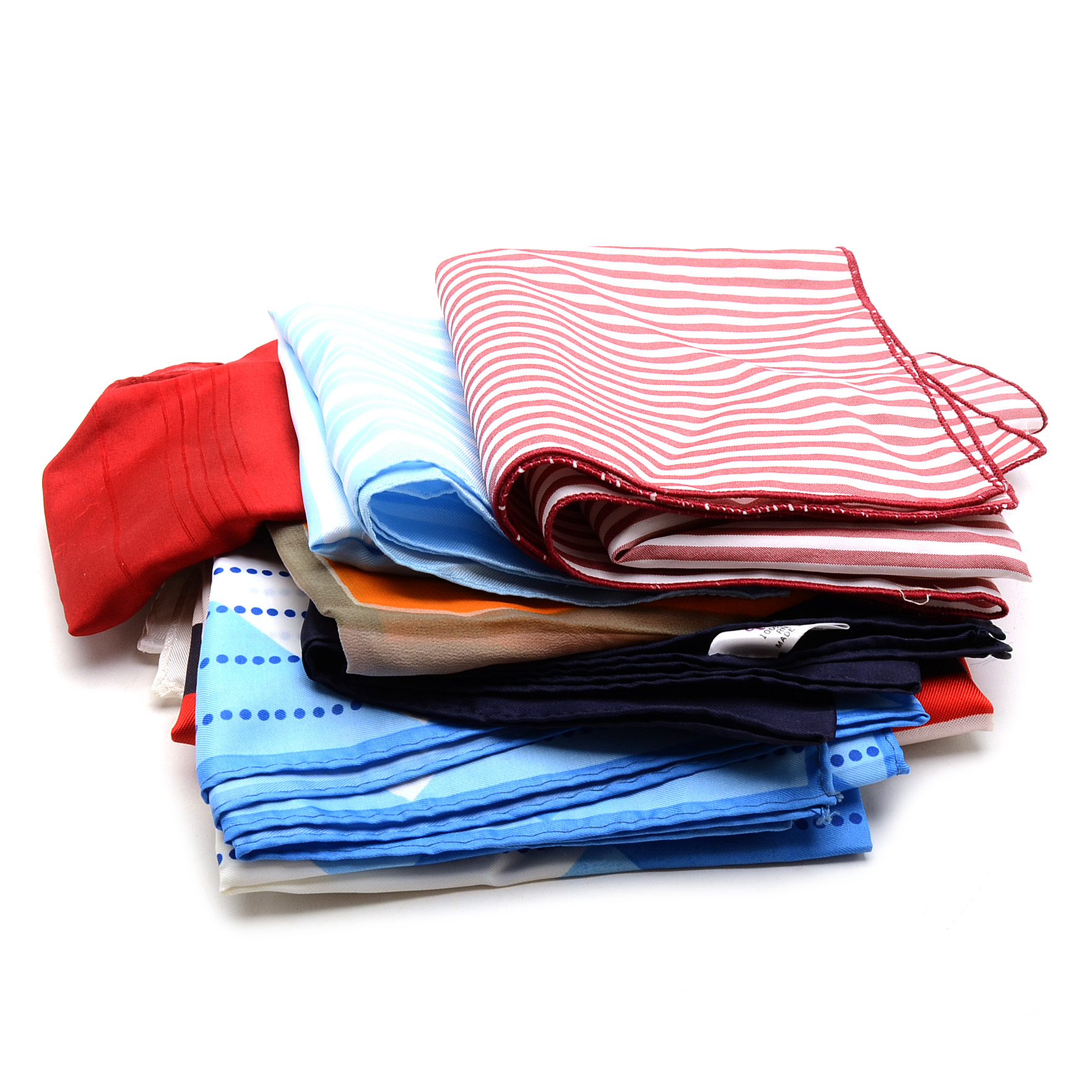 Assortment of Vintage Geometric Scarves