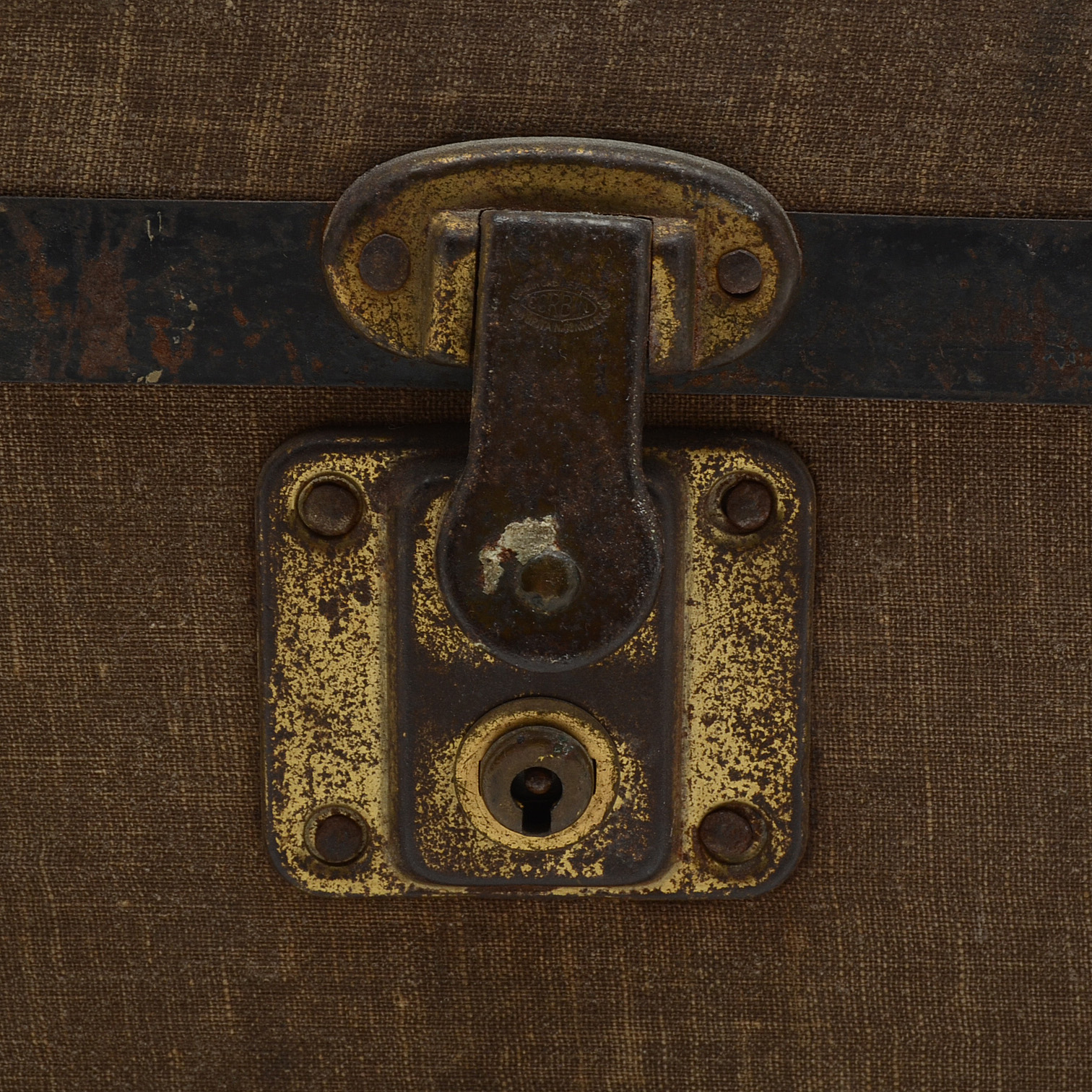 Vintage Small Locker Style Chest Filled with Assorted Dolls