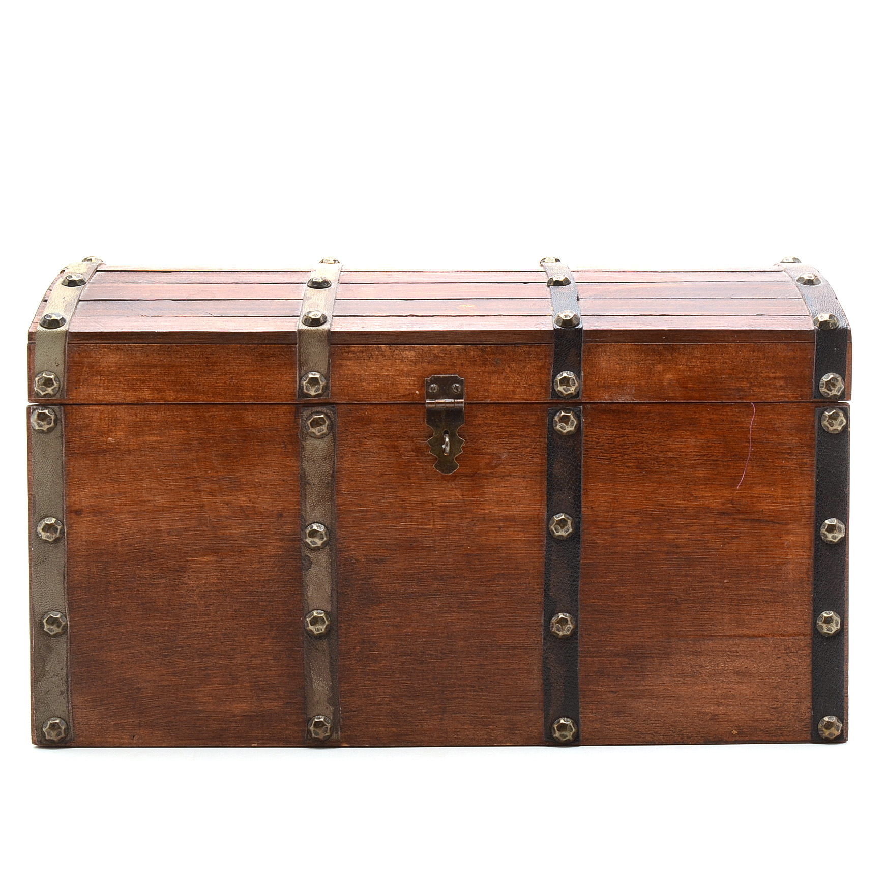 Vintage Chest Filled with Assorted Victorian Bisque Mini Dolls