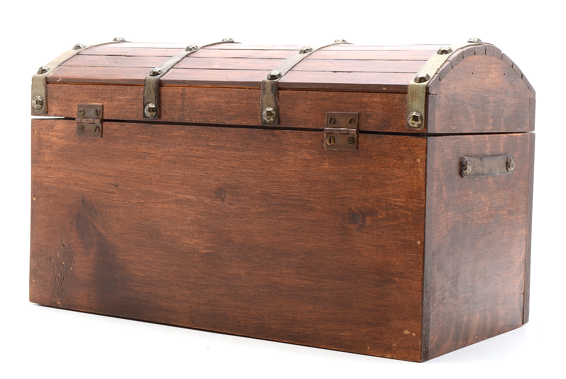 Vintage Chest Filled with Assorted Victorian Bisque Mini Dolls