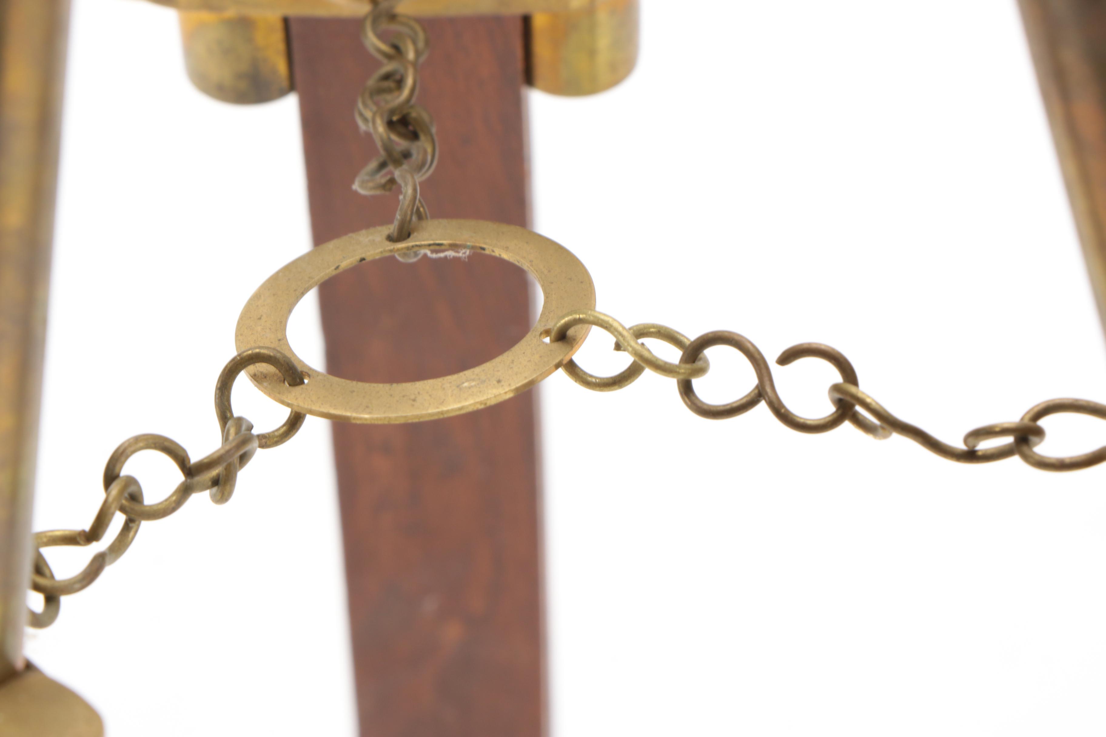 Stanley London Double Barrel Mounted Brass Telescope