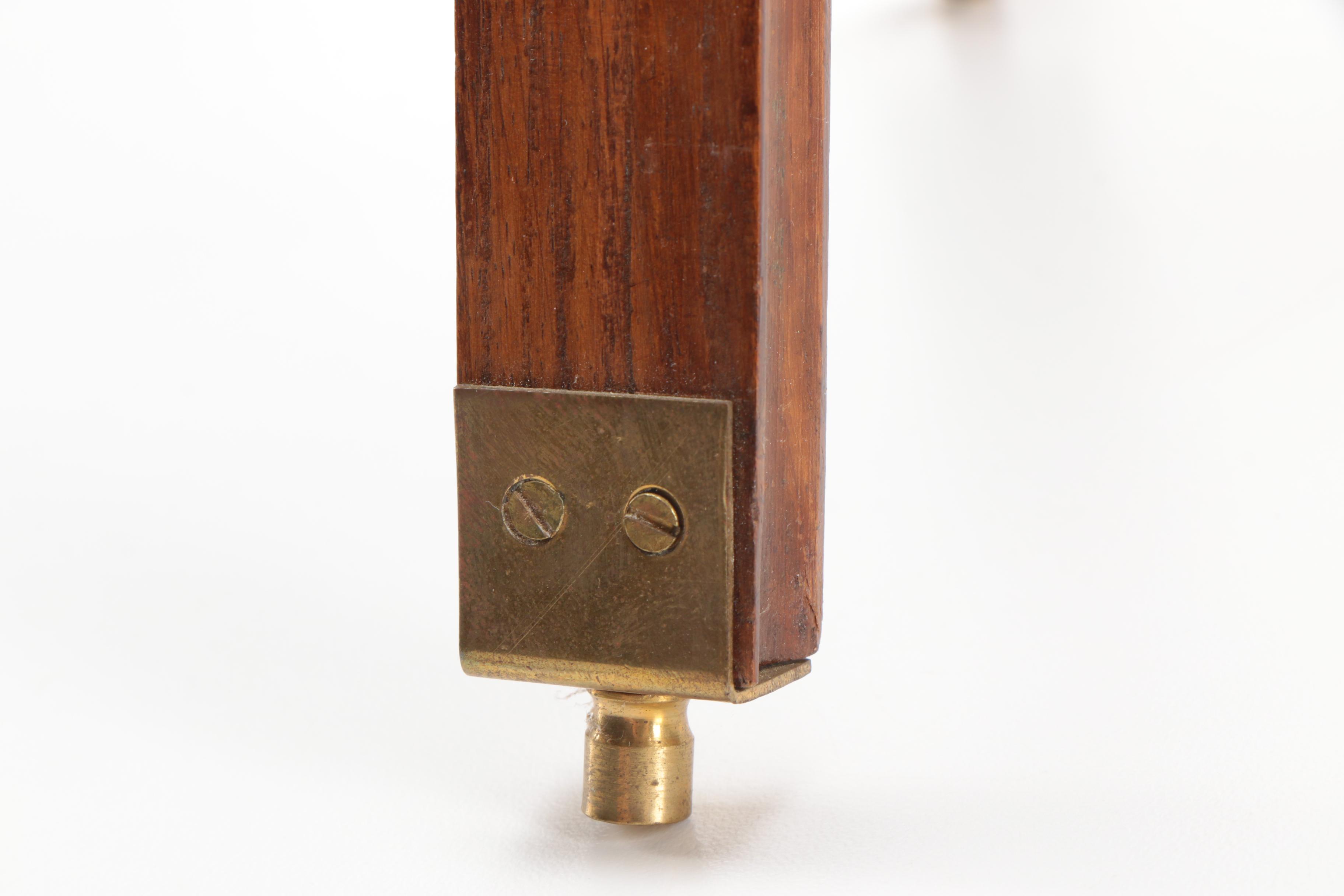 Stanley London Double Barrel Mounted Brass Telescope