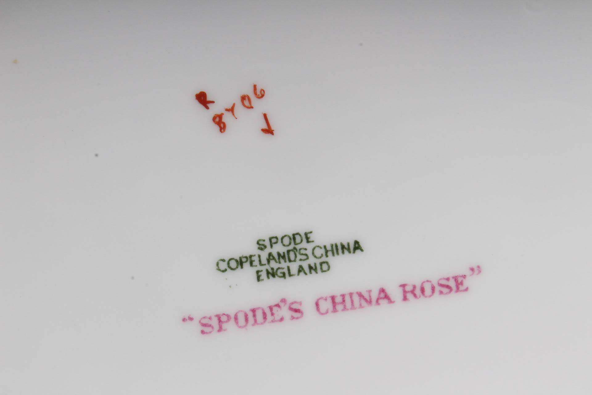 Spode "China Rose" Porcelain Tableware