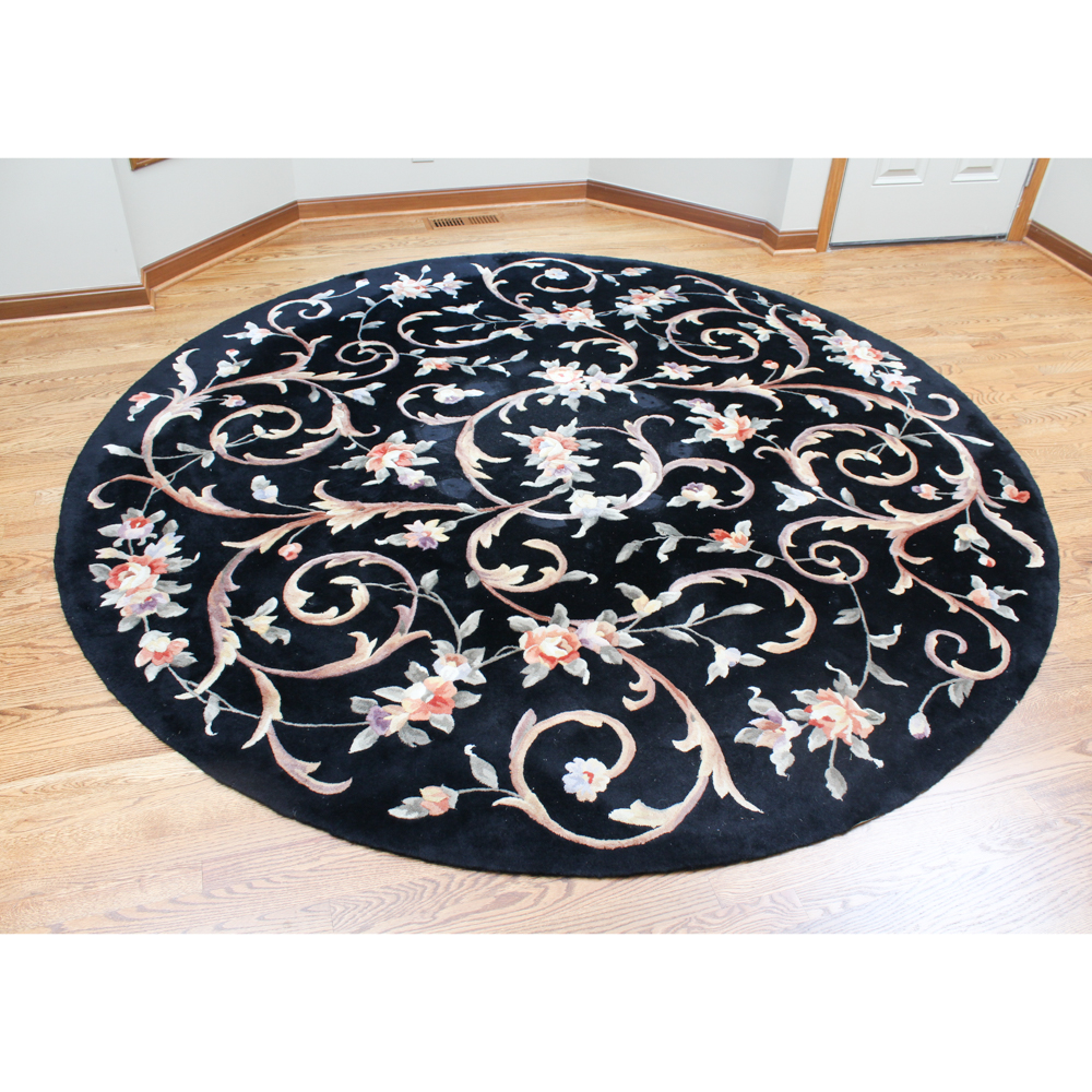 Hand Tufted Chinese Round Area Rug by Momeni