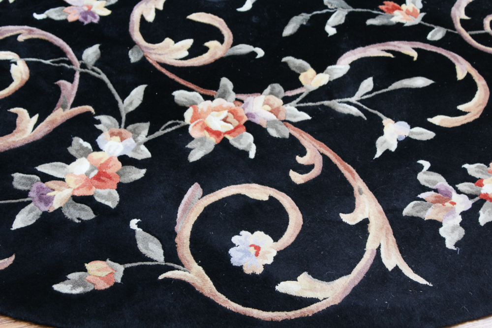 Hand Tufted Chinese Round Area Rug by Momeni