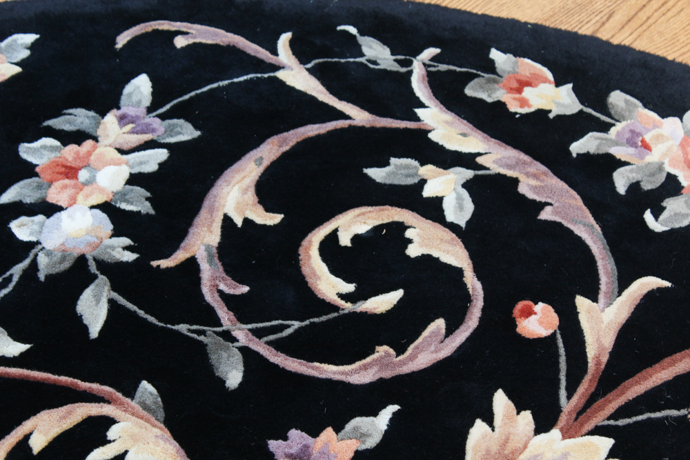 Hand Tufted Chinese Round Area Rug by Momeni