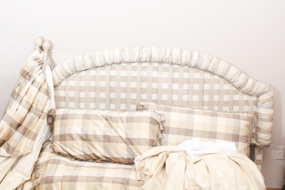 Upholstered King Size Headboard and Bedroom Decor