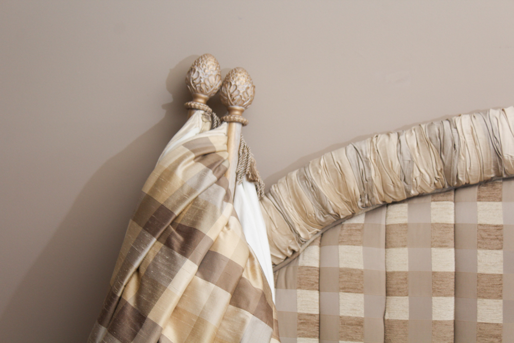 Upholstered King Size Headboard and Bedroom Decor