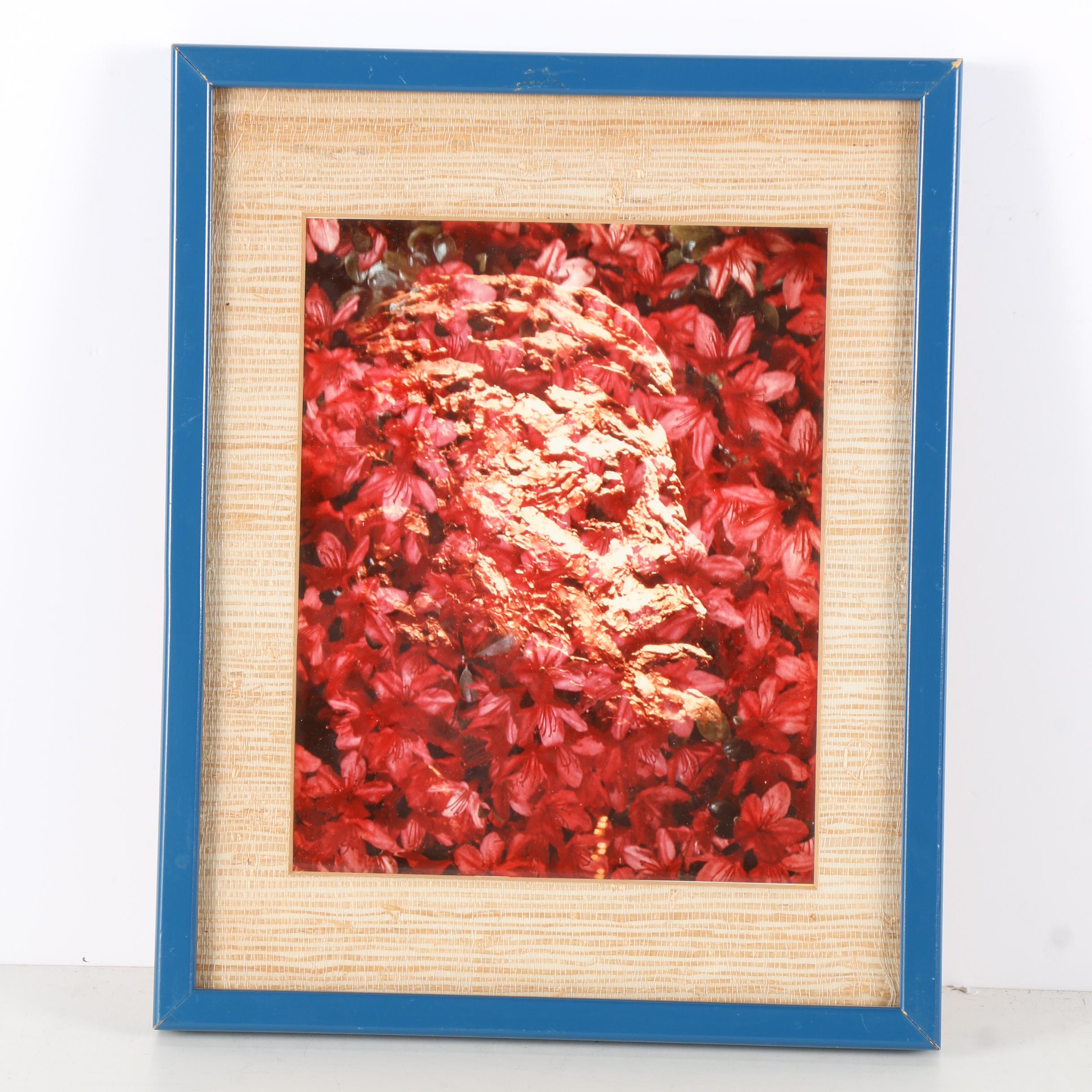 Color Photograph on Paper of John F. Kennedy Bust