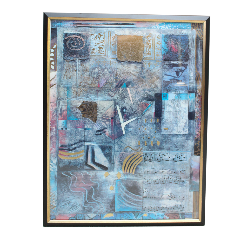 Hand Embellished Offset Lithograph