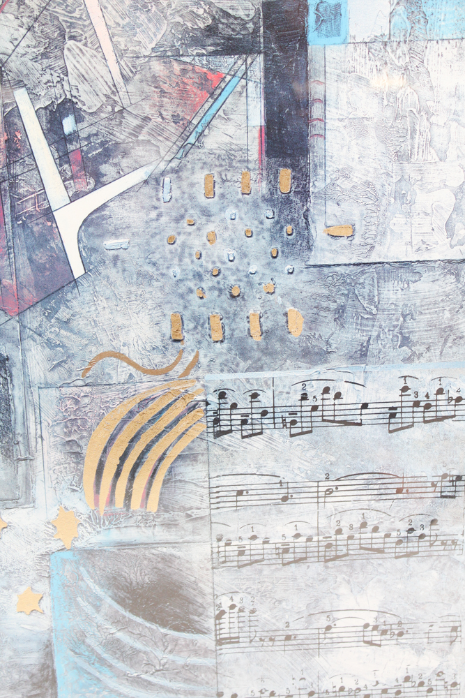 Hand Embellished Offset Lithograph