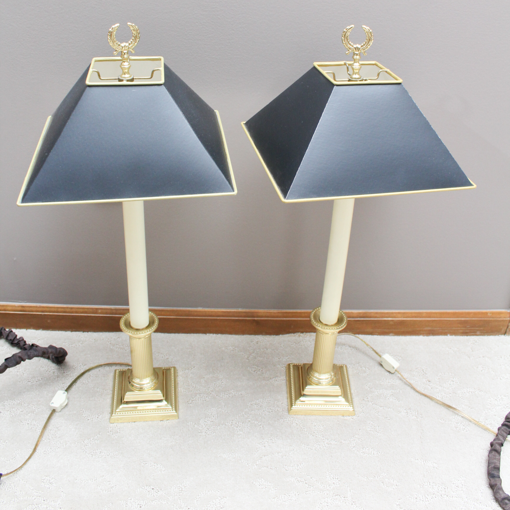 Baldwin Brass Candlestick Lamps